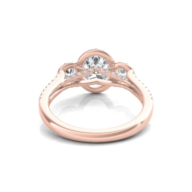 Lab Grown Diamond Oval-Shaped Engagement Ring in 14K Rose Gold &#40;1 3/4 ct. tw.&#41; – Image 4 of 5