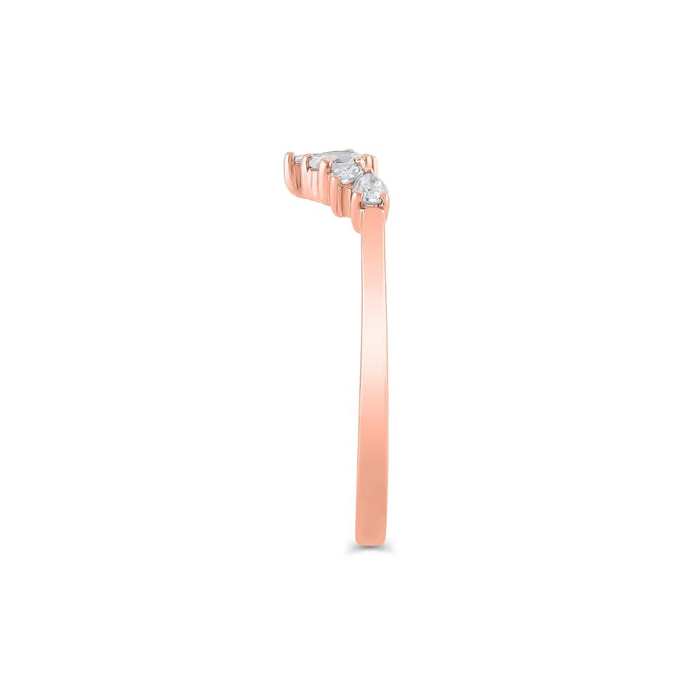 Lab Grown Diamond Mixed-Shape Contour Band in 14K Rose Gold (1/3 ct. tw.) – Image 3 of 3