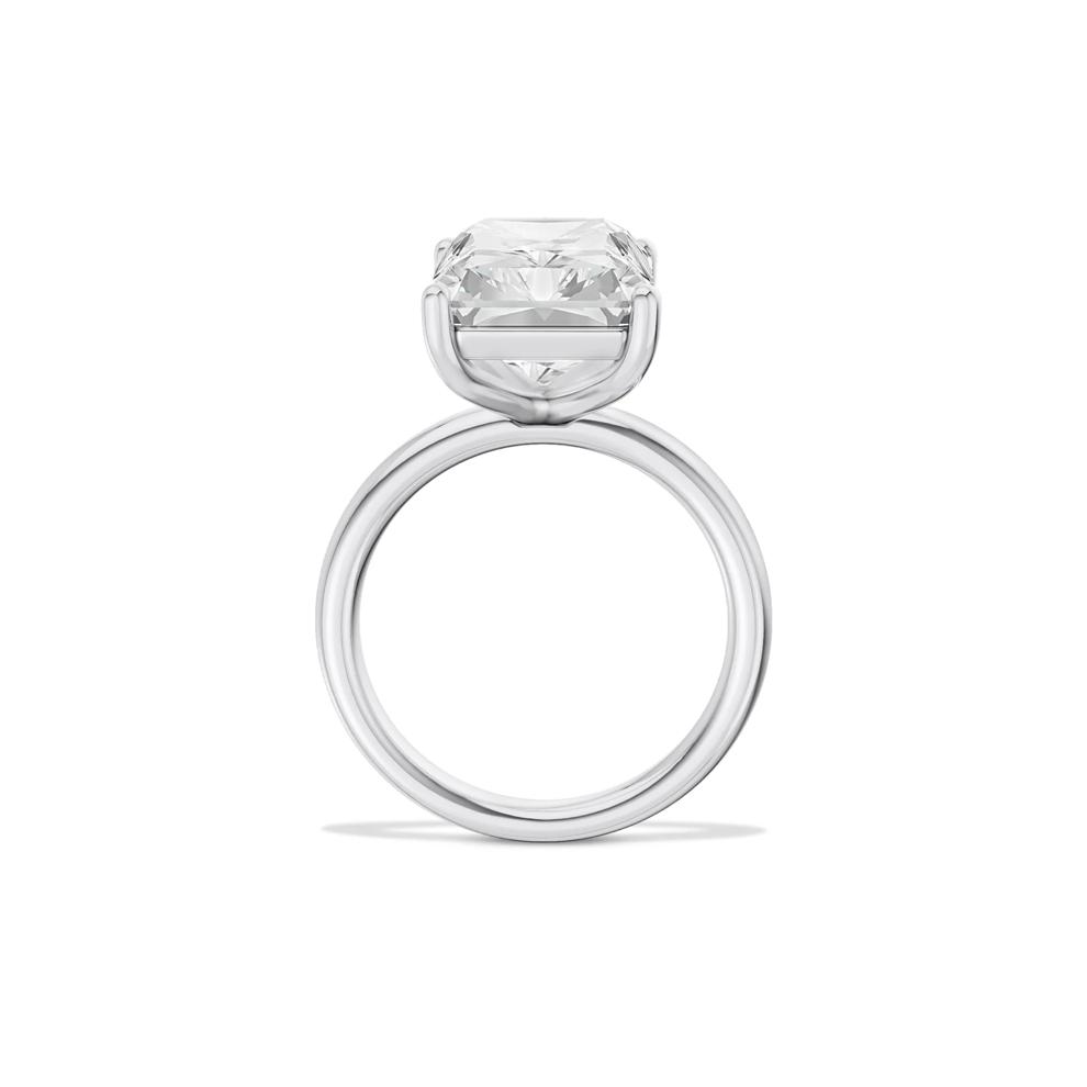 Lab Grown Diamond Radiant-Cut Solitaire Ring in 14K White Gold (7 ct.) – Image 2 of 4