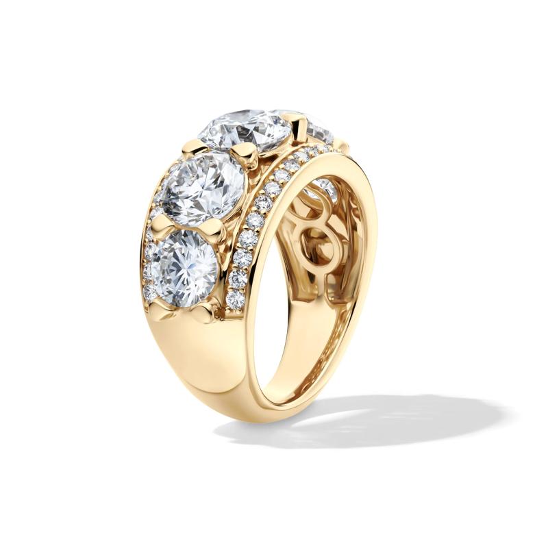 Lab Grown Diamond Multi-Row Anniversary Band in 14K Yellow Gold &#40;6 ct. tw.&#41; – Image 3 of 4