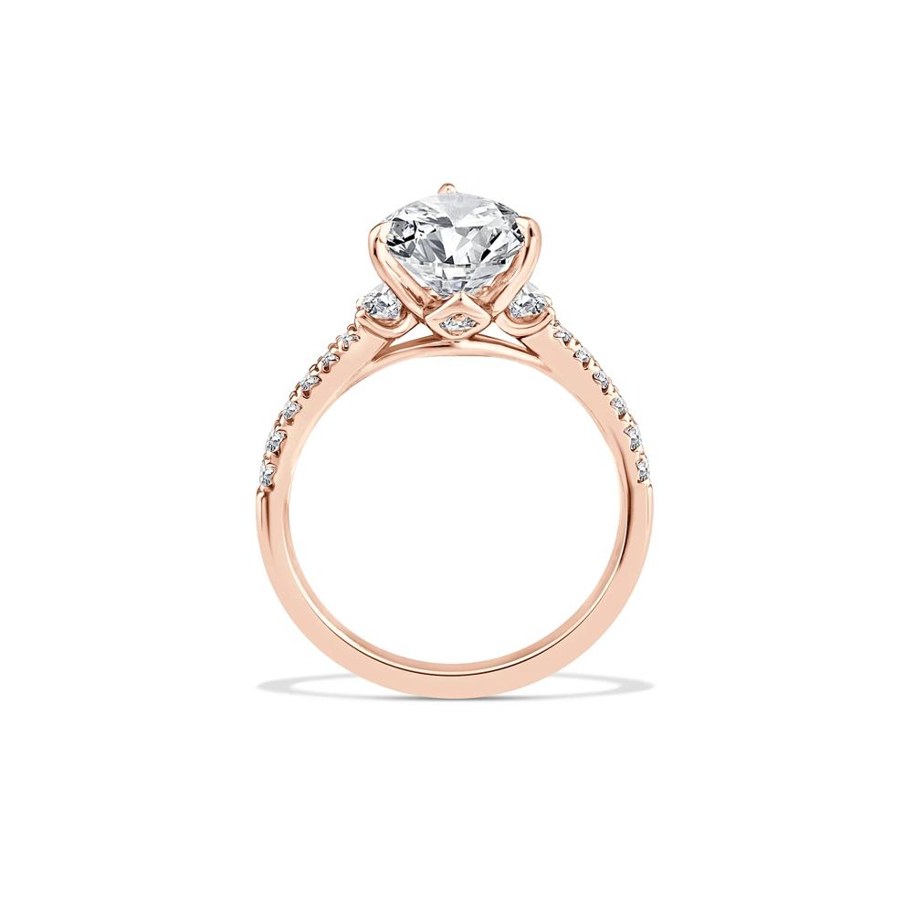 Lab Grown Diamond Pear-Shaped Engagement Ring in 18K Rose Gold (3 3/8 ct. tw.) – Image 2 of 4