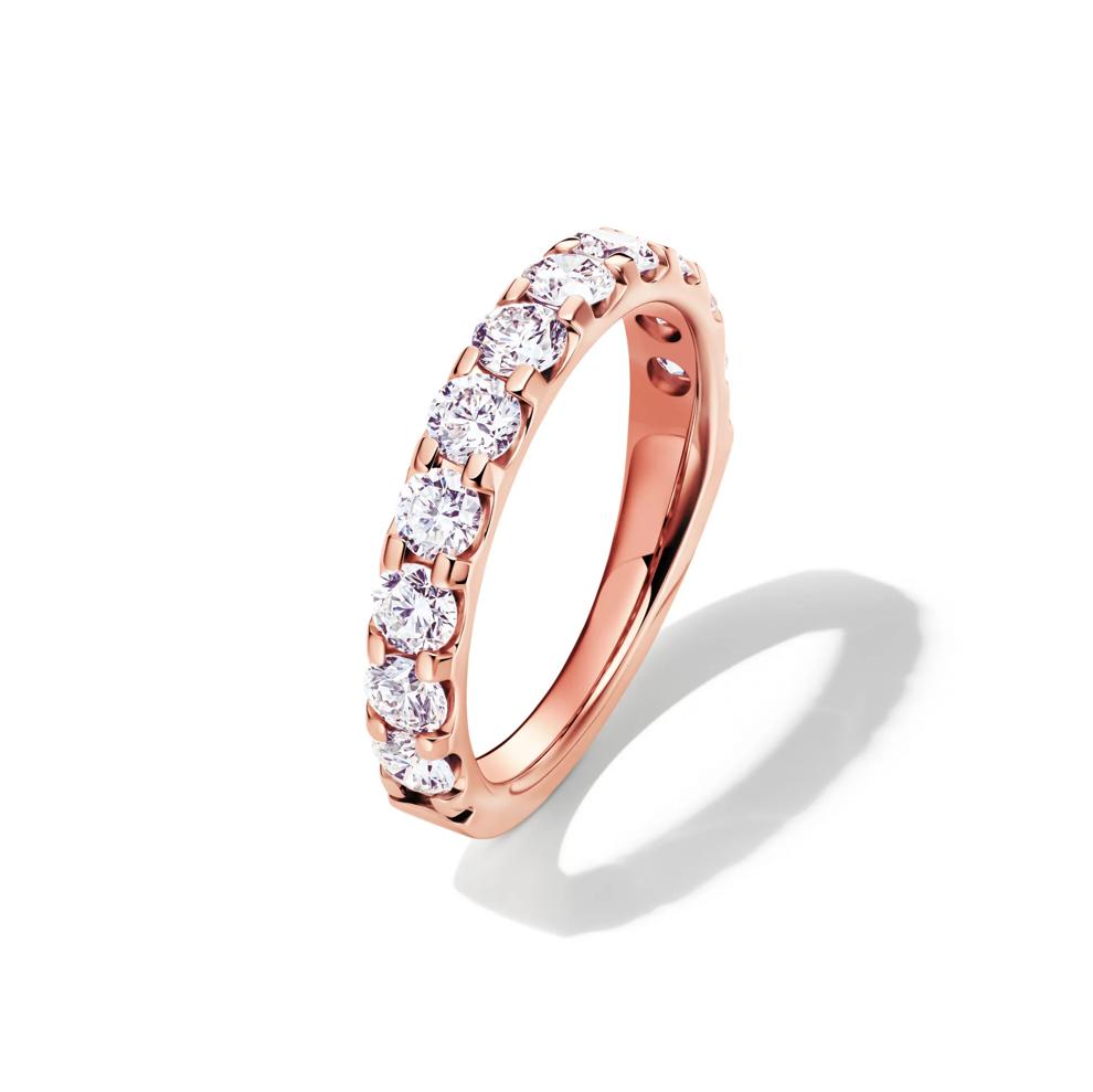 1 1/2 ct. tw. Lab Grown Diamond Band in 14K Rose Gold – Image 4 of 4
