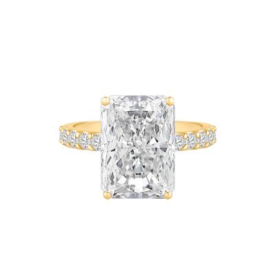 Lab Grown Diamond Radiant Brilliant-Cut Engagement Ring in 14K White Gold (7 3/4 ct. tw.)