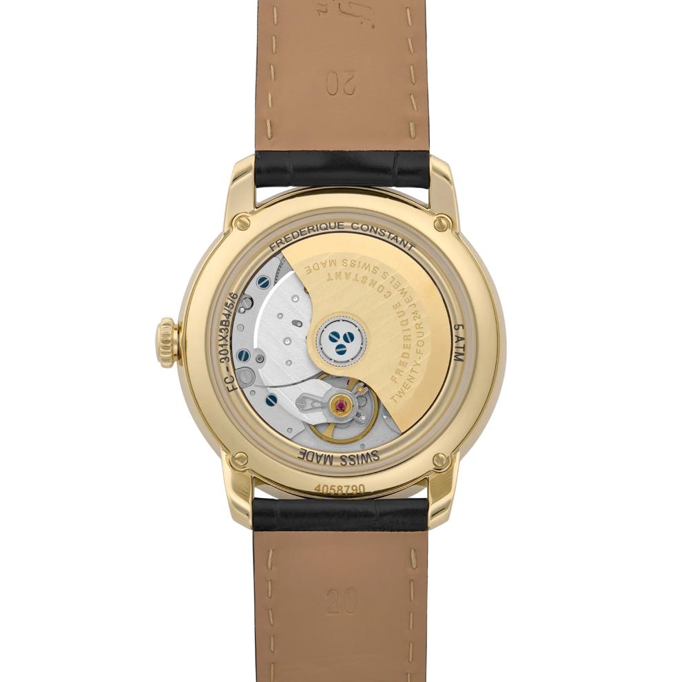 Men's Classic Watch With Silver-Tone Dial and Black Leather Strap. – Image 2 of 3