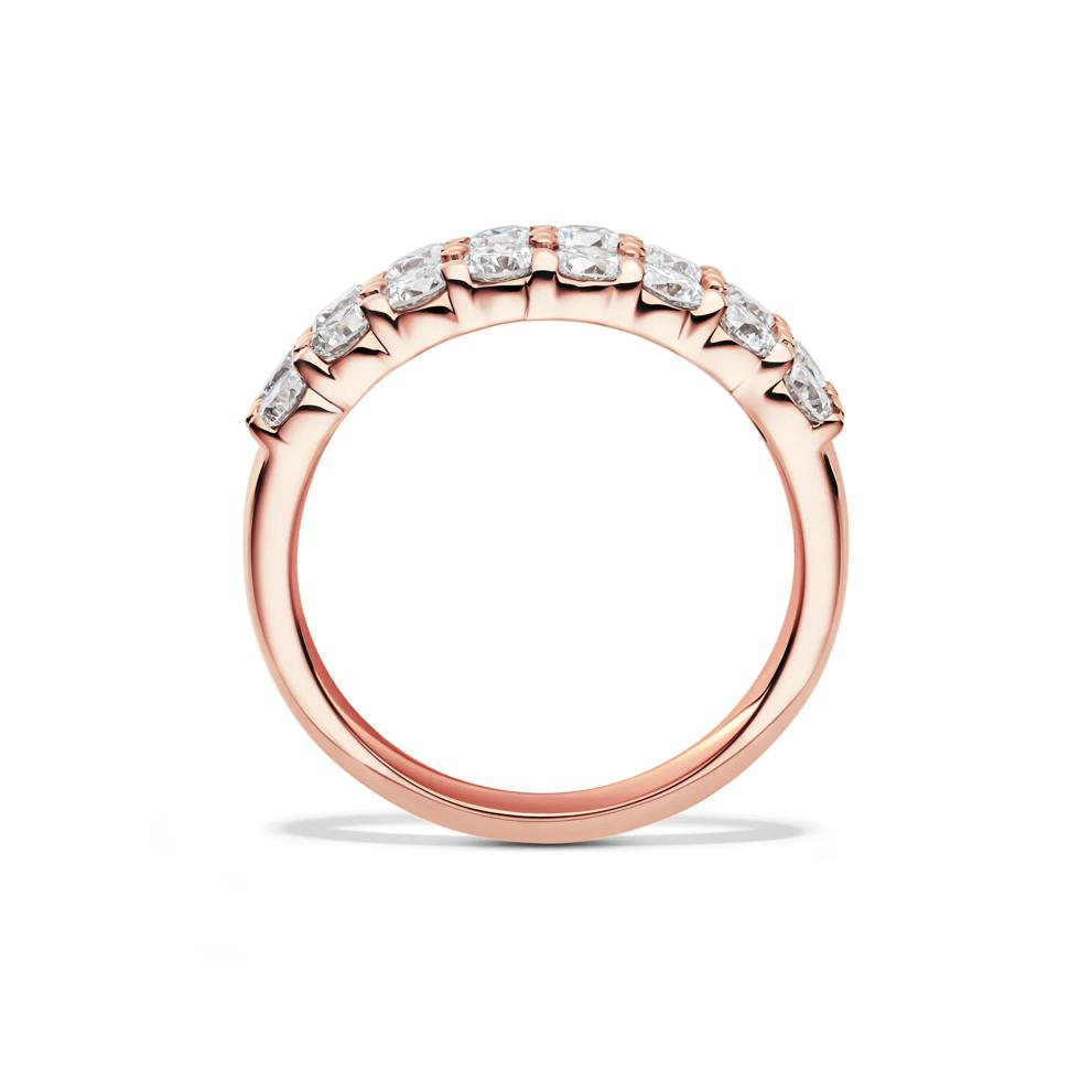 Lab Grown Diamond Double Row Anniversary Band in 10K Rose Gold (1 1/2 ct. tw.) – Image 2 of 4