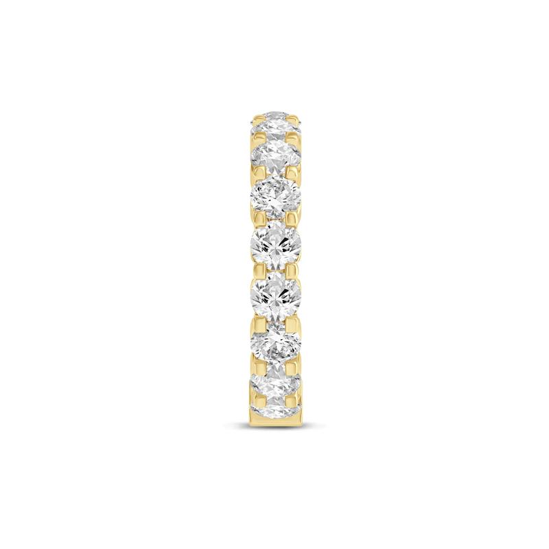 Round-Cut Sizeable Diamond Eternity Band in 14k Yellow Gold &#40;4 ct. tw.&#41; – Image 3 of 3