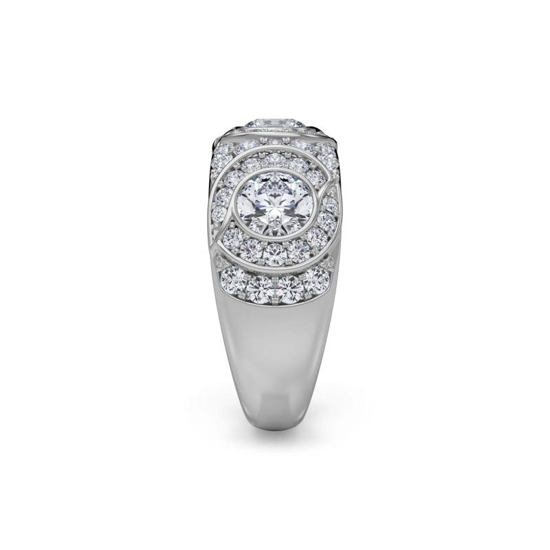 Diamond Milgrain Anniversary Band in 14K White Gold &#40;2 3/4 ct. tw.&#41; – Image 3 of 5