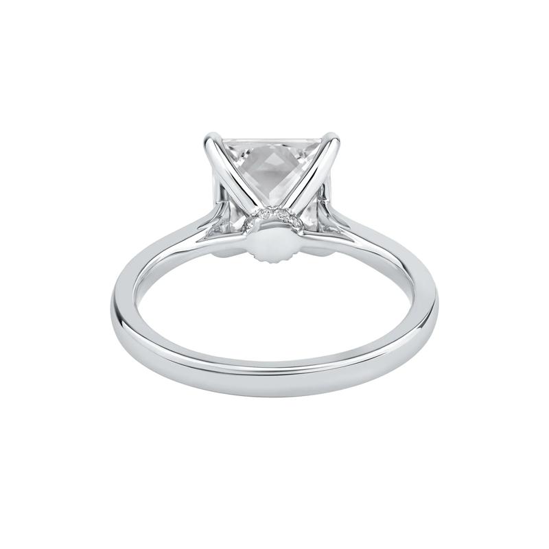 Lab Grown Diamond Solitaire Engagement Ring in Platinum &#40;3 ct. tw.&#41; – Image 5 of 5