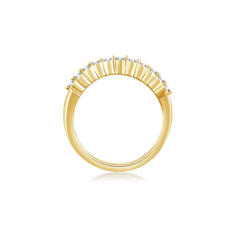 Seven-Row Diamond Wedding Band in 10K Yellow Gold &#40;3 ct. tw.&#41;  – Image 2 of 3