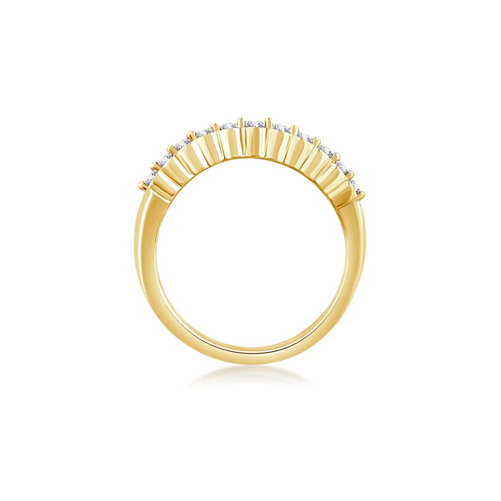 Seven-Row Diamond Wedding Band in 10K Yellow Gold (3 ct. tw.)  – Image 2 of 3