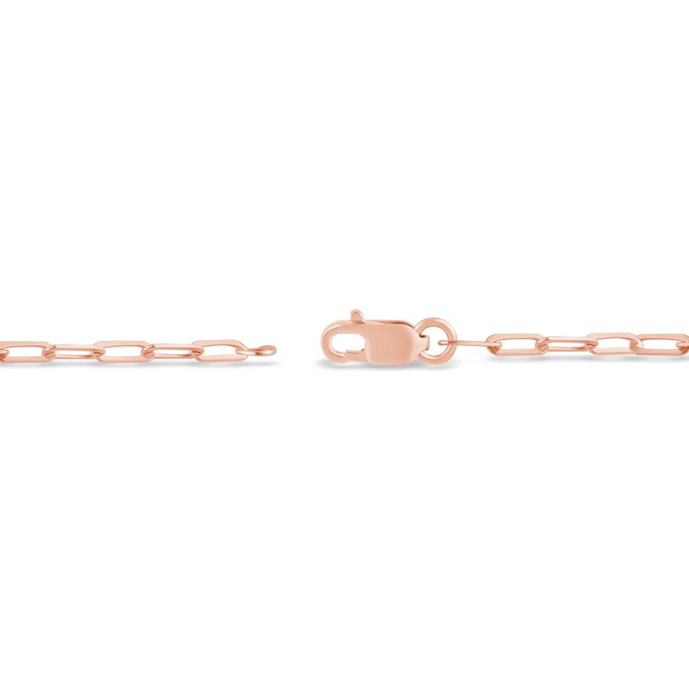 Lab Grown Diamond Pear-Shaped Paperclip Chain Bracelet in 10K Rose Gold, 7" (1/3 ct. tw.) – Image 2 of 2