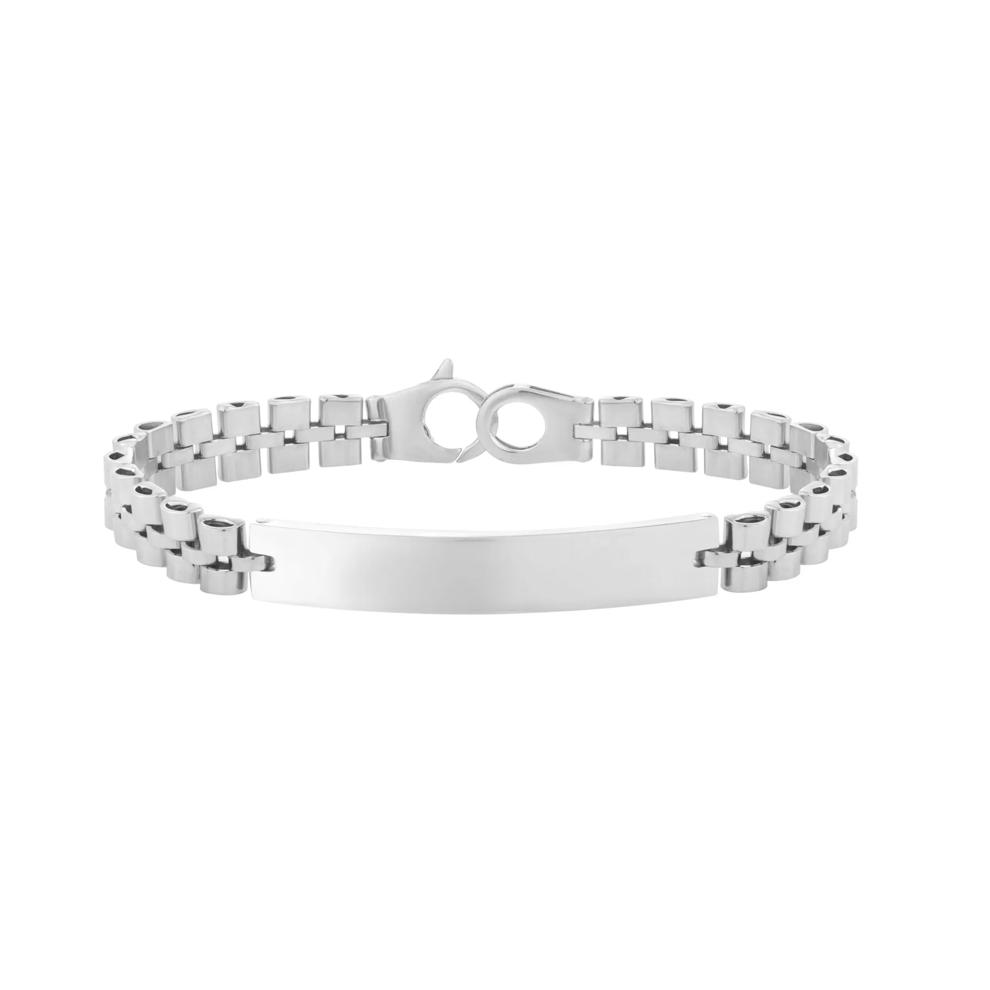 ID Watch-Link Bracelet in Sterling Silver – Image 1 of 2