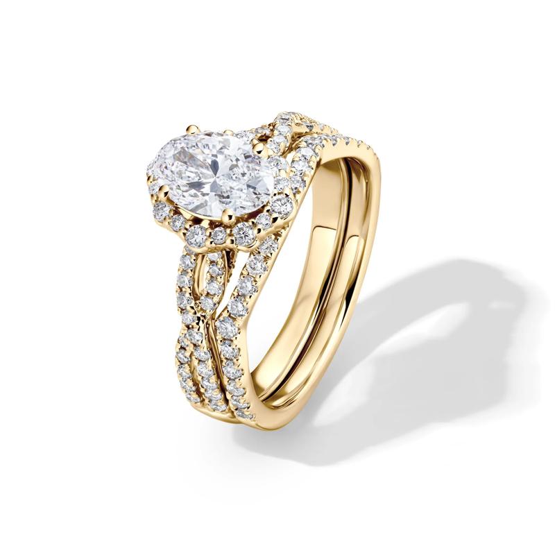 Whitney Lab Grown Diamond Bridal Set in 14K Yellow Gold &#40;1 3/4 ct. tw.&#41; – Image 5 of 6