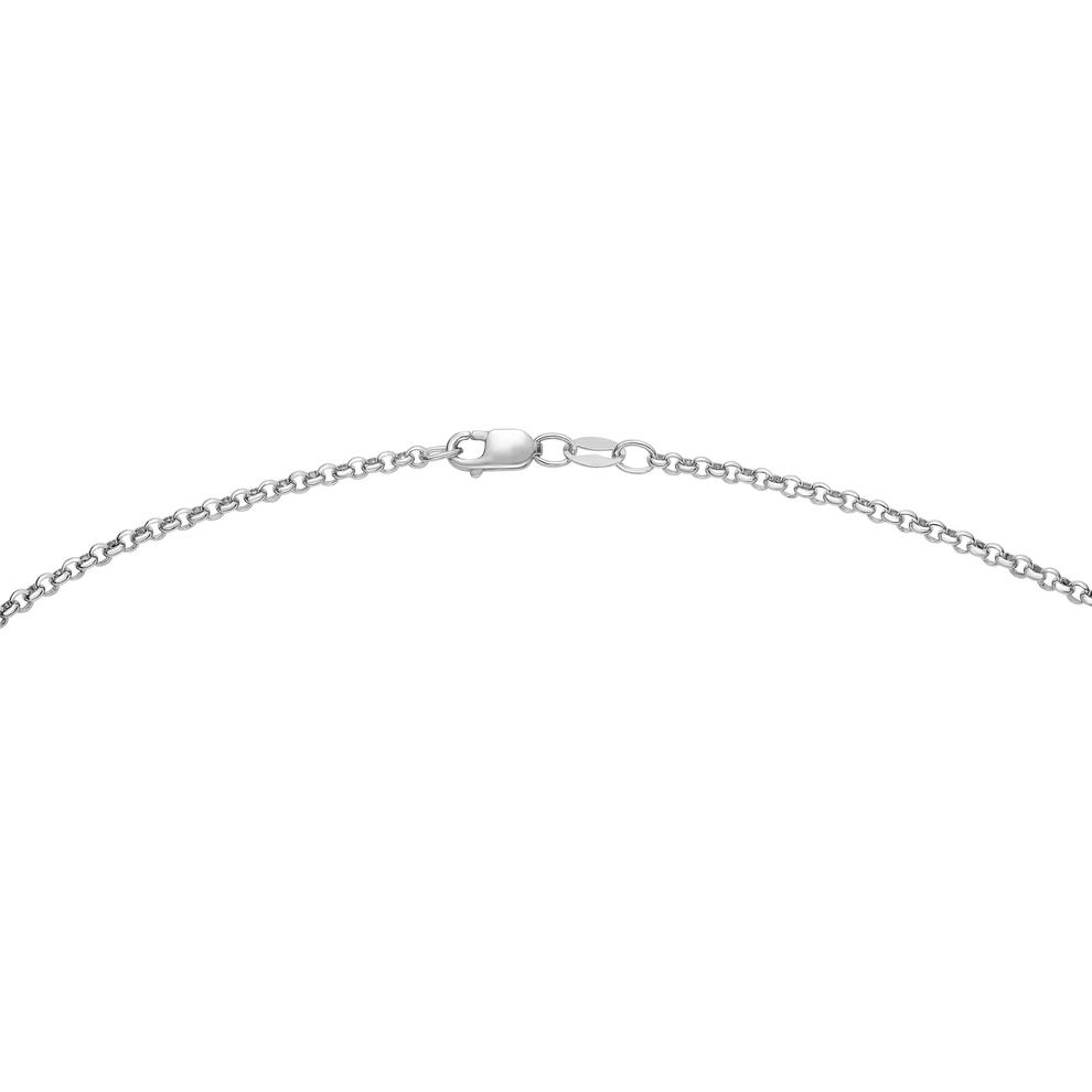 Men's Diamond Shield &amp; Sword Pendant Necklace in Sterling Silver &amp; 10K Yellow Gold (1/3 ct. tw.) – Image 4 of 4