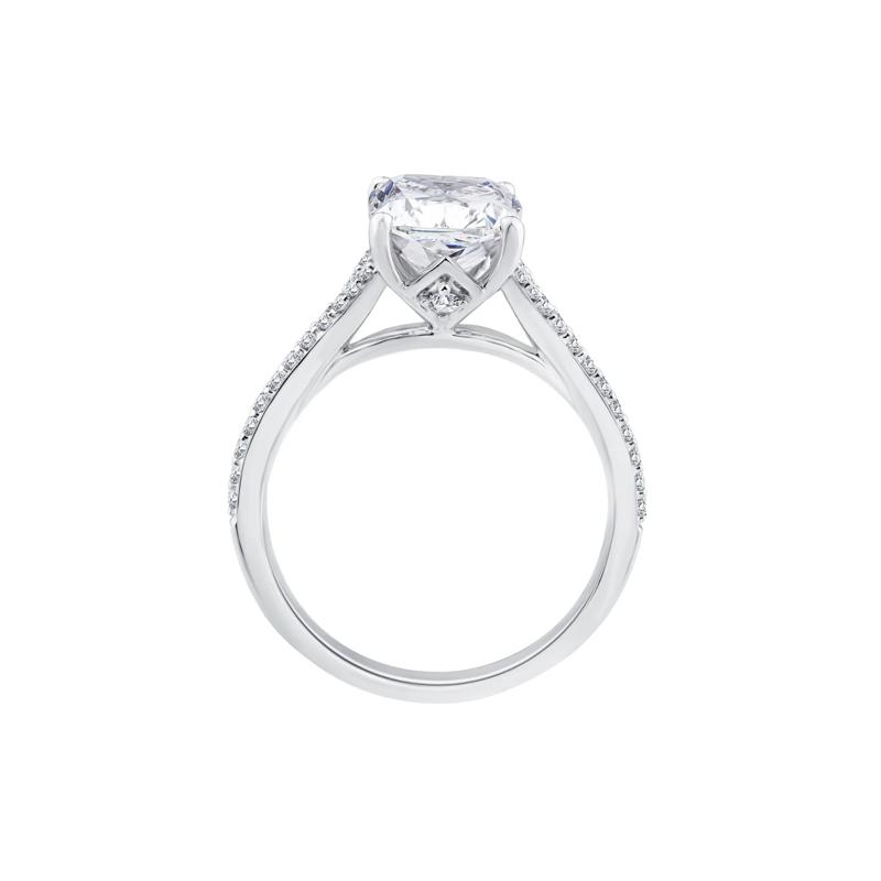 Lab Grown Diamond Engagement Ring in 14K White Gold &#40;3 1/4 ct. tw.&#41; – Image 2 of 3