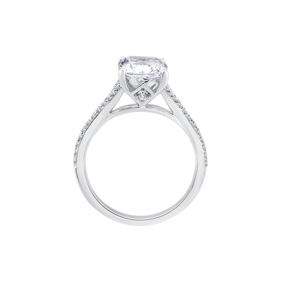 Lab Grown Diamond Engagement Ring in 14K White Gold (3 1/4 ct. tw.) – Image 2 of 3