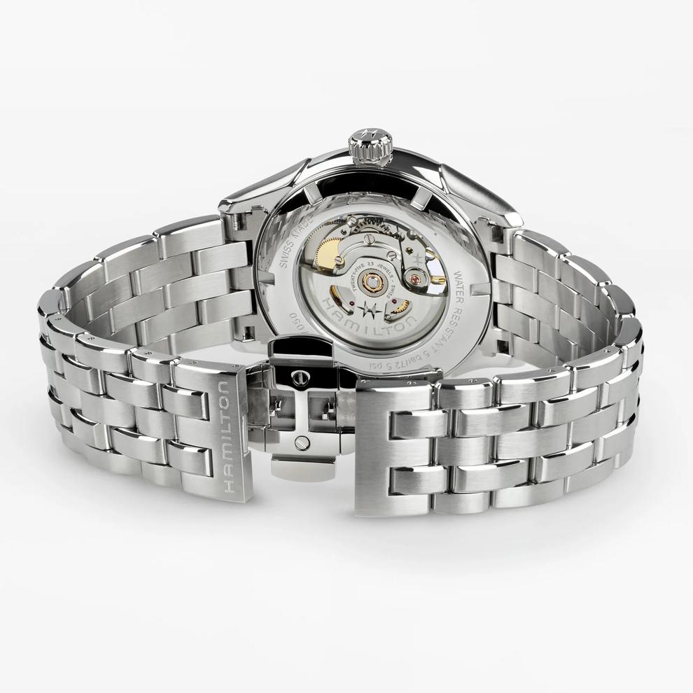 Men's Jazzmaster Open Heart Auto Watch with Stainless Steel Bracelet – Image 2 of 4