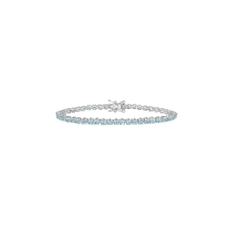 Blue Topaz Bracelet in Sterling Silver – Image 1 of 2