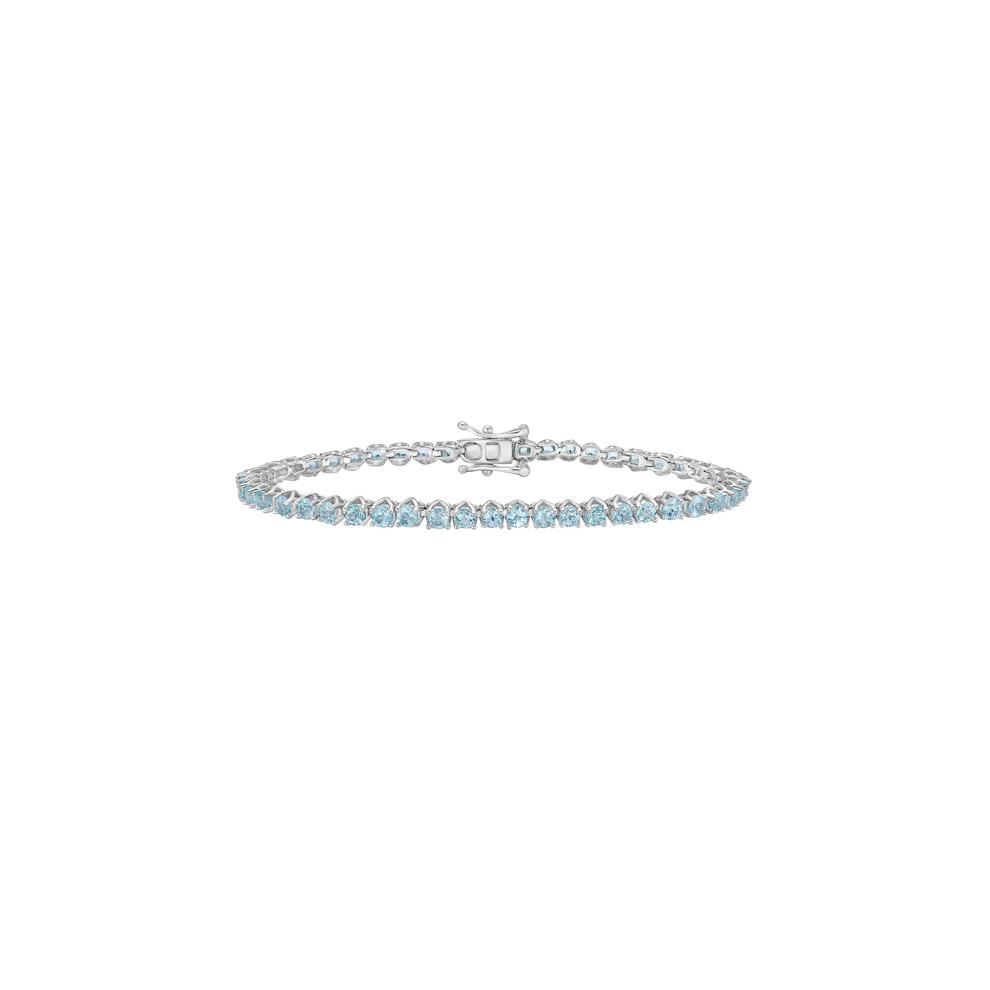 Blue Topaz Bracelet in Sterling Silver – Image 1 of 2