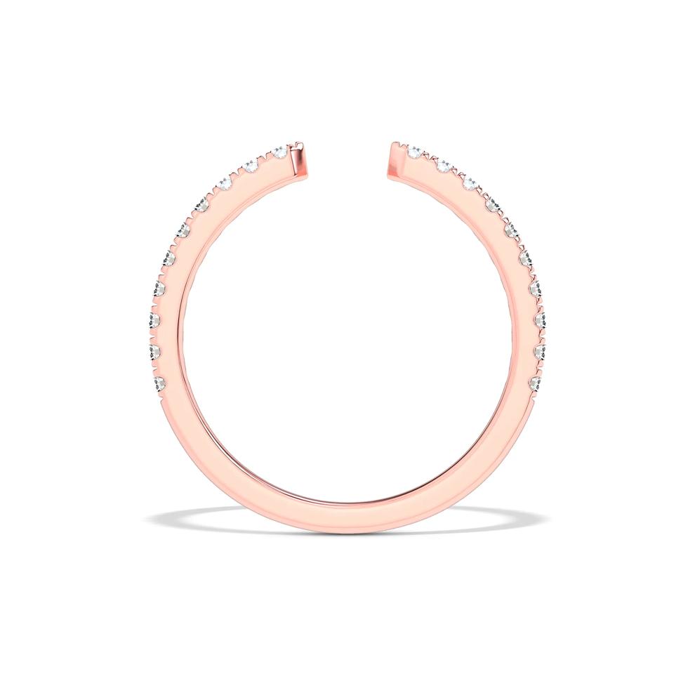 Lab Grown Diamond Open Band in 14K Rose Gold (1/4 ct. tw.) – Image 2 of 4