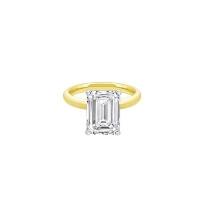 Lab Grown Diamond Emerald-Cut Solitaire Ring