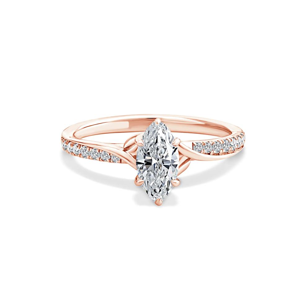 Diamond Marquise Engagement Ring in 14K Rose Gold (7/8 ct. tw.) – Image 1 of 4