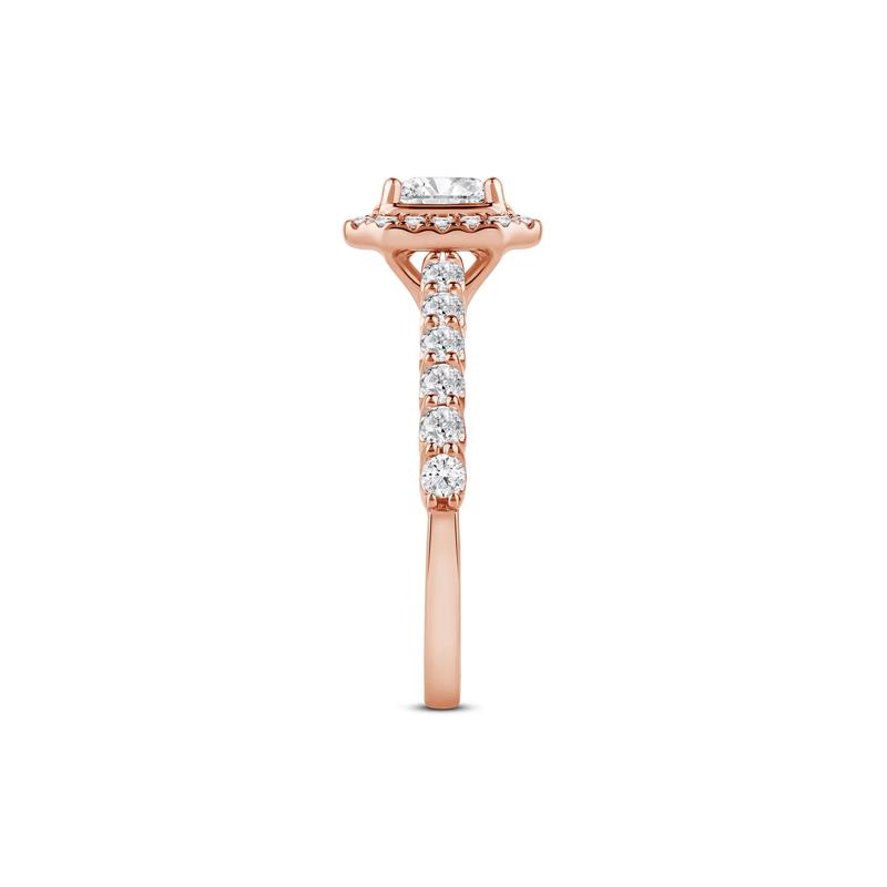 Radiant-Cut Diamond Engagement Ring in 14K Rose Gold &#40;1 ct. tw.&#41; – Image 3 of 4
