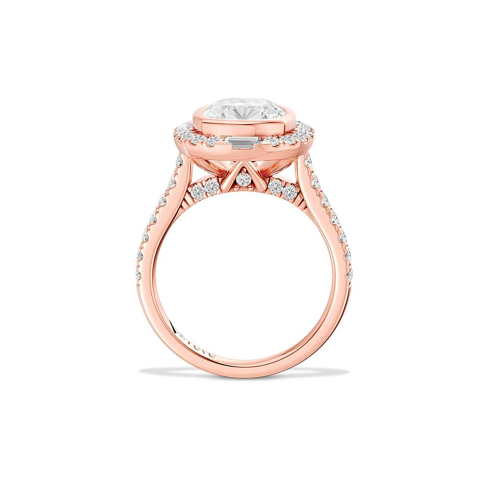 Kinsley Lab Grown Diamond Engagement Ring in 14K Rose Gold (3 3/4 ct. tw.) – Image 4 of 4