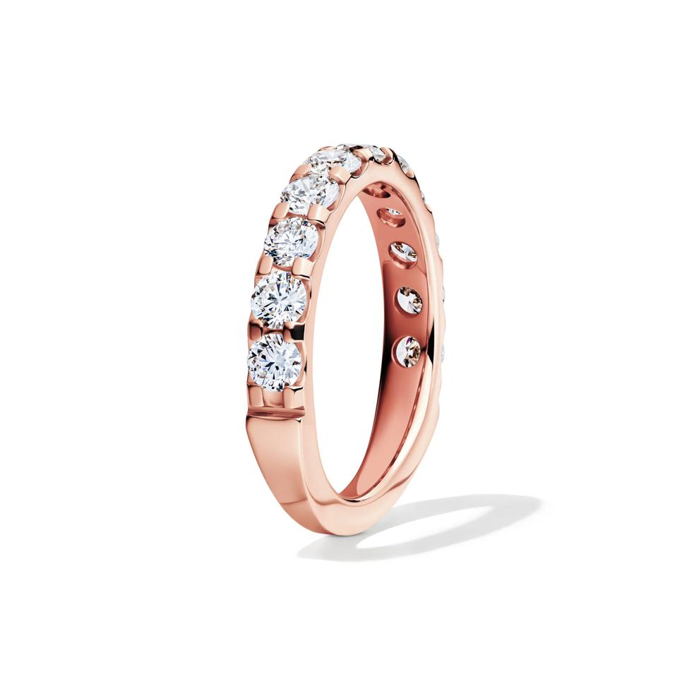 1 1/2 ct. tw. Lab Grown Diamond Band in 14K Rose Gold – Image 3 of 4