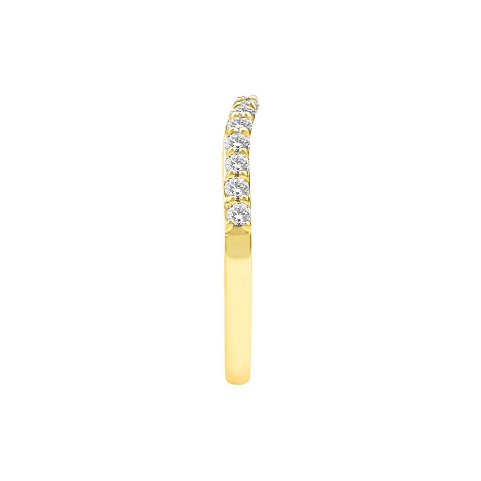 Leila Lab Grown Diamond Contour Band in 18K Yellow Gold (1/3 ct. tw.) – Image 3 of 5