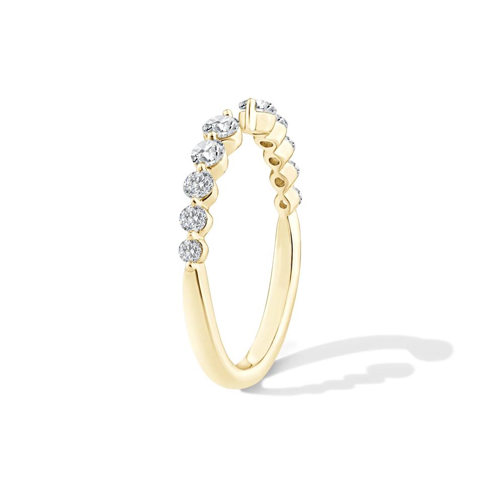 Lab Grown Diamond Open Cuff Anniversary Band in 14K Yellow Gold (1/2 ct. tw.) – Image 3 of 4