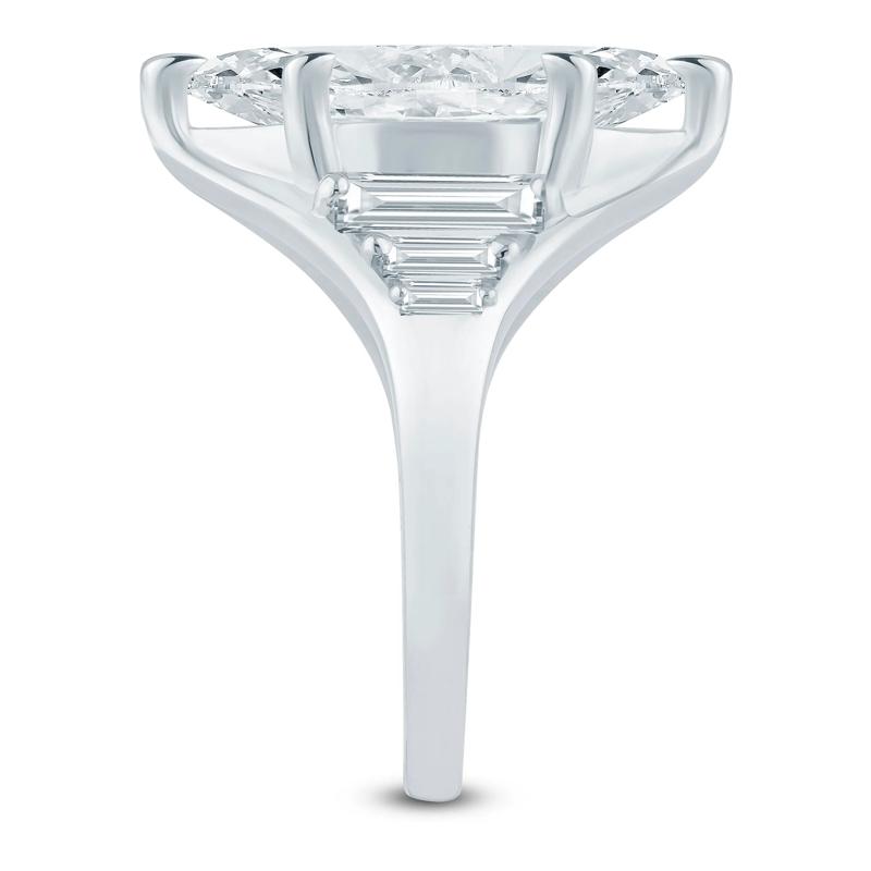 Lab Grown Diamond Marquise Engagement Ring in 18K White Gold &#40;6 3/8 ct. tw.&#41; – Image 3 of 3