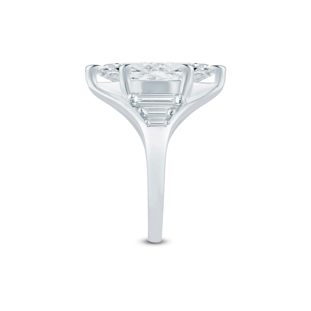 Lab Grown Diamond Marquise Engagement Ring in 18K White Gold (6 3/8 ct. tw.) – Image 3 of 3