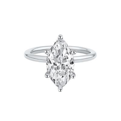 Lab Grown Diamond Solitaire Marquise Engagement Ring