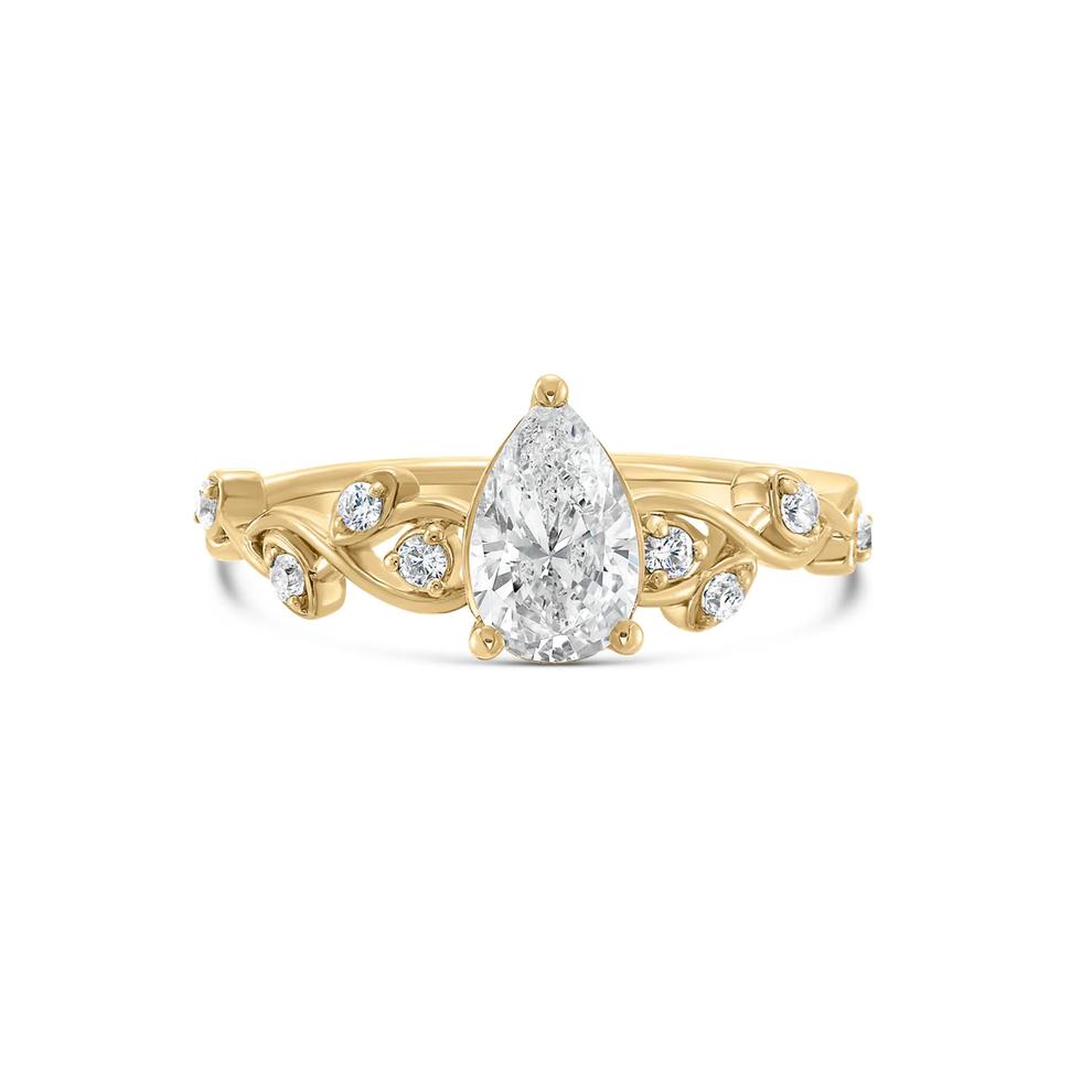 Diamond Pear Engagement Ring in 14K Yellow Gold (7/8 ct. tw.) – Image 1 of 4