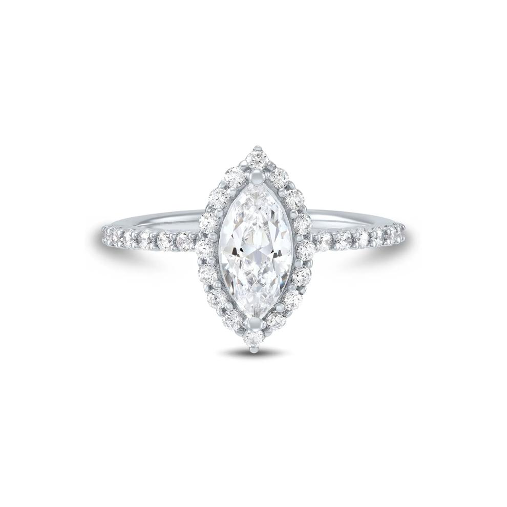 Lab Grown Diamond Marquise Engagement Ring in 14K White Gold (1 3/4 ct. tw.) – Image 1 of 4