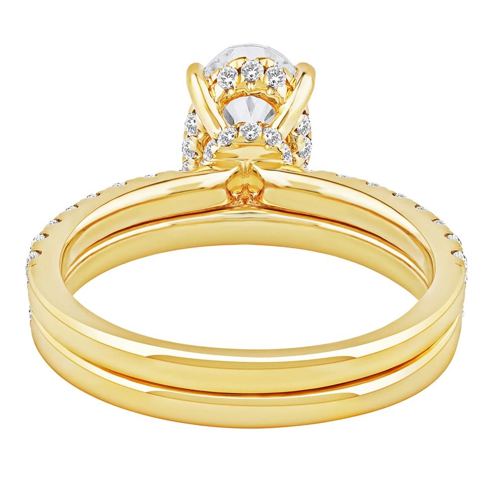 Charlotte Lab Grown Diamond Oval-Shaped Engagement Ring Set in 14K Yellow Gold (2 3/4 ct. tw.) – Image 4 of 5