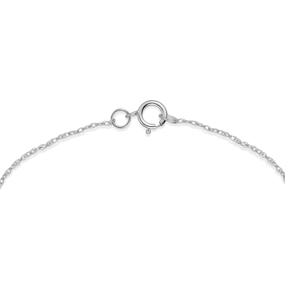 Diamond Heart Safety Pin Pendant Necklace in Sterling Silver (1/4 ct. tw.) – Image 2 of 4