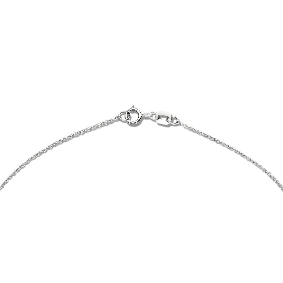 Lab Grown Diamond Princess-Cut Solitaire Pendant in 14K White Gold (1/2 ct. tw.) – Image 3 of 4