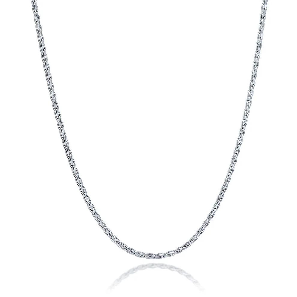 Wheat Chain in Sterling Silver, 24" – Image 1 of 2