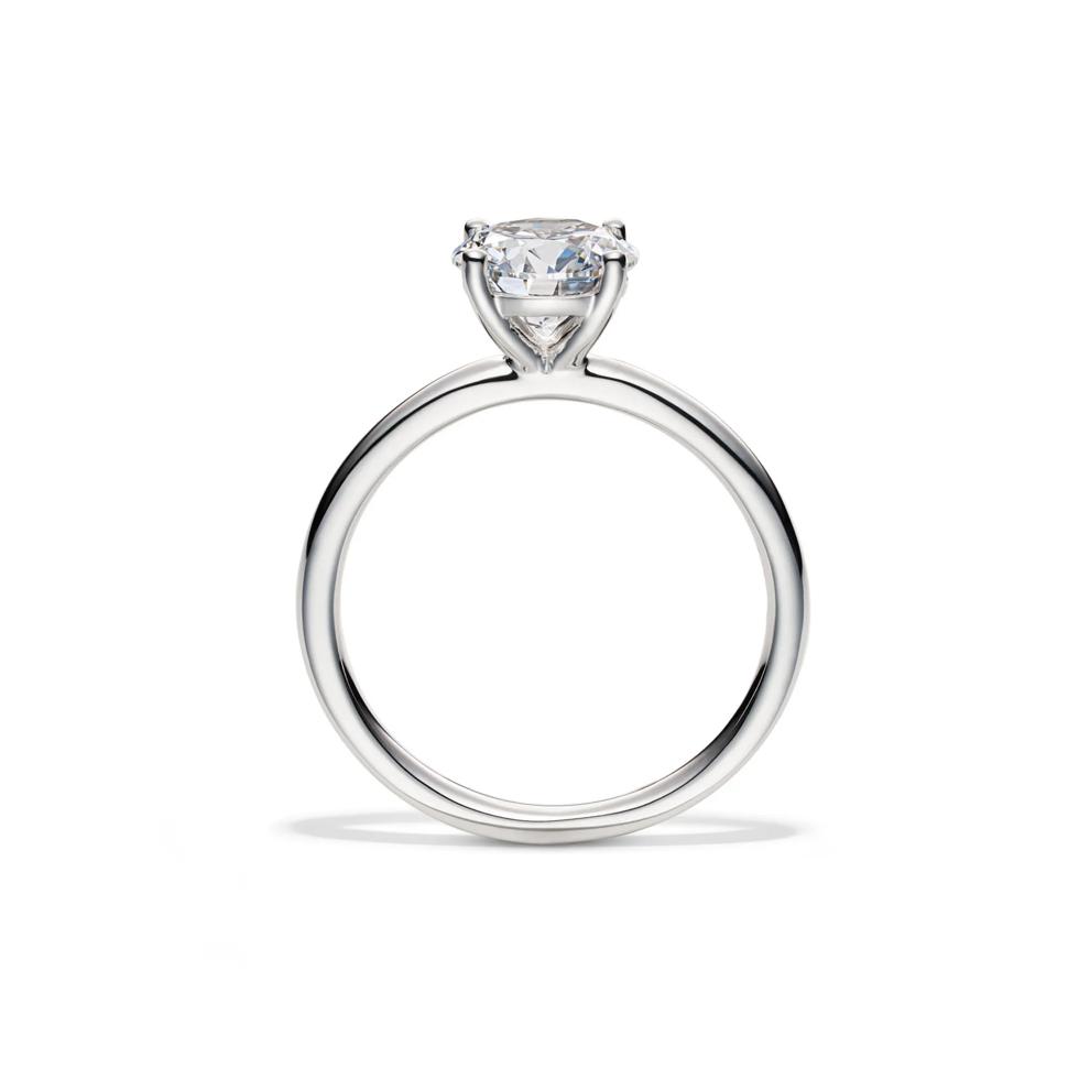 Lab Grown Diamond Solitaire Round Engagement Ring in Platinum (1 1/2 ct.) – Image 2 of 4
