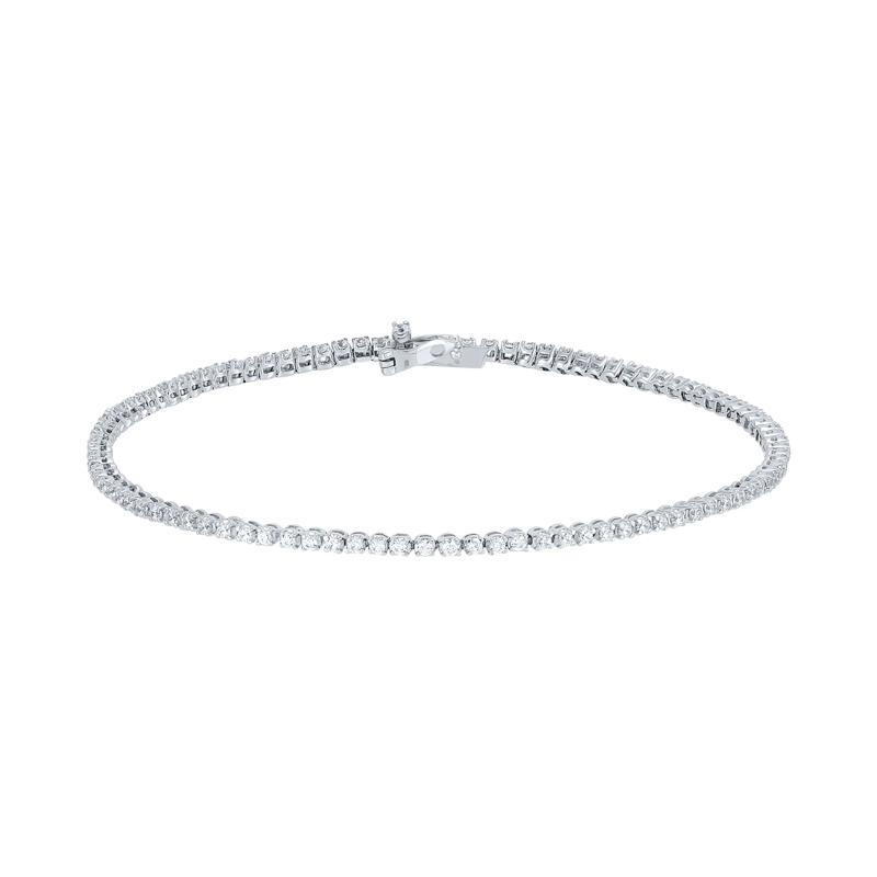 Lab Grown Diamond Tennis Bracelet in 14K White Gold &#40;1 ct. tw.&#41; – Image 1 of 1