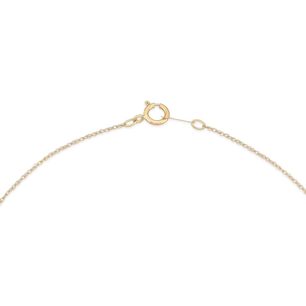 Diamond Bow Pendant Necklace in 14K Yellow Gold, 18" (1/10 ct. tw.) – Image 4 of 4