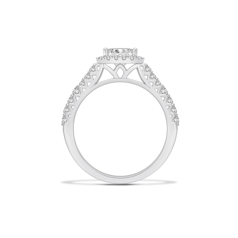 Lab Grown Diamond Princess-Cut Engagement Ring in 10K White Gold (1 1/2 ct. tw.) – Image 2 of 4