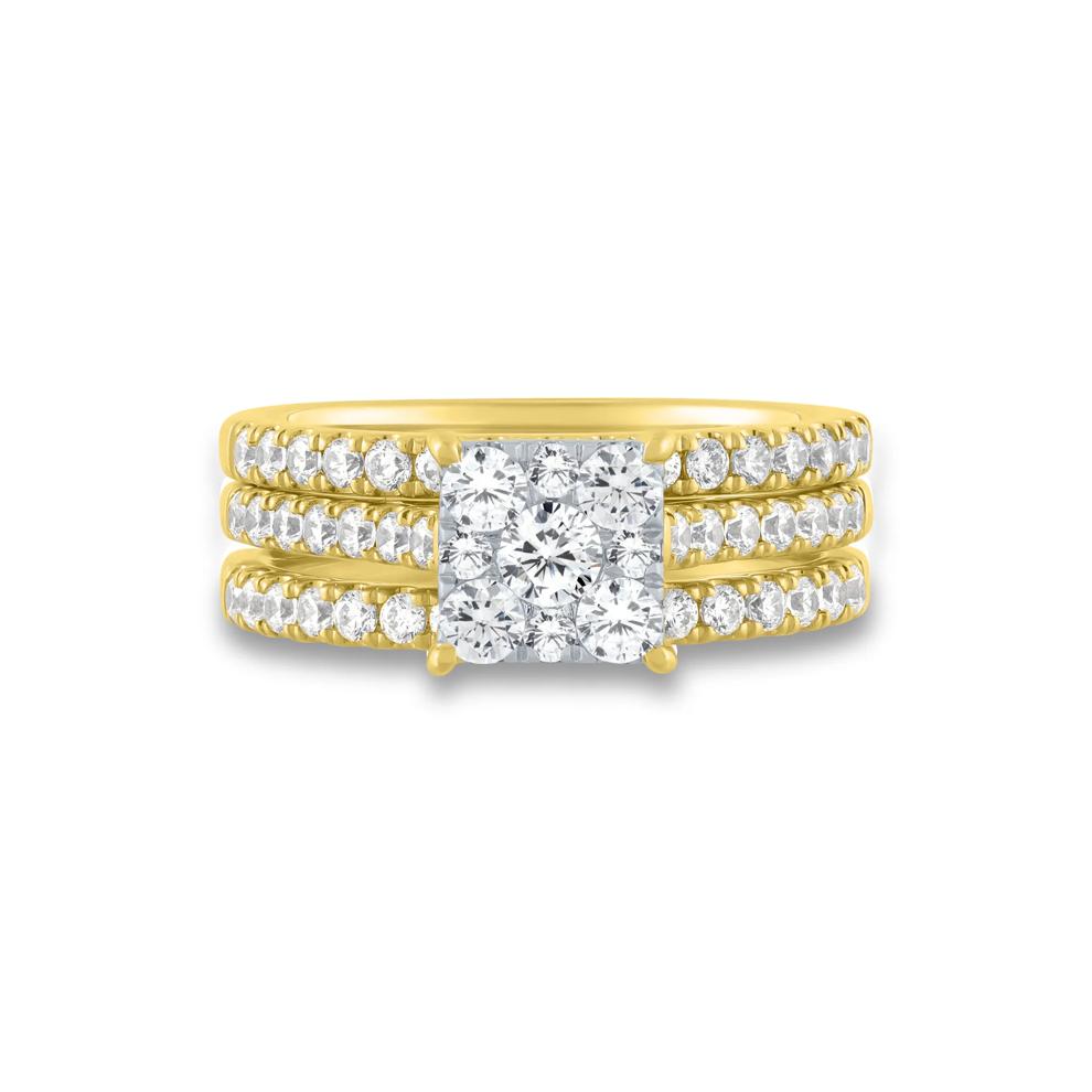 Diamond Composite Engagement Ring Set in 10K Yellow Gold (1 1/2 ct. tw.) – Image 1 of 5