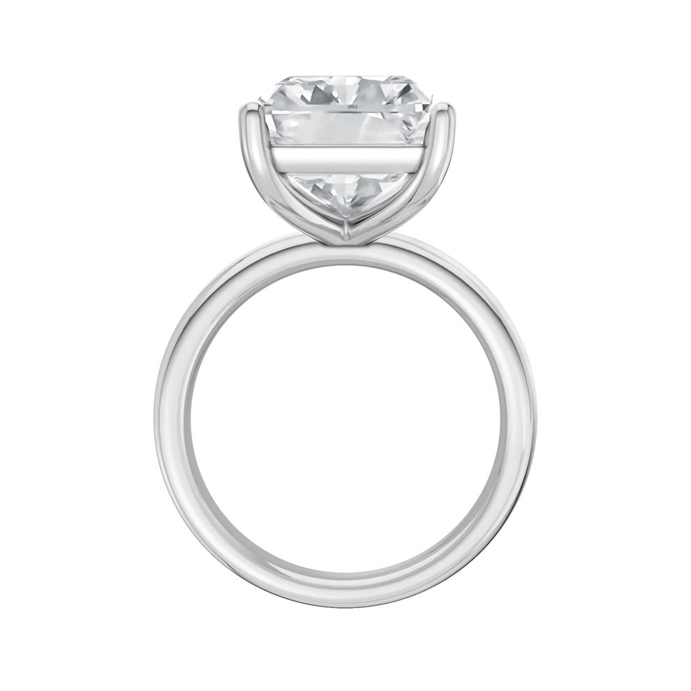 Lab Grown Diamond Radiant-Cut Solitaire Ring in Platinum (8 ct.) – Image 3 of 4
