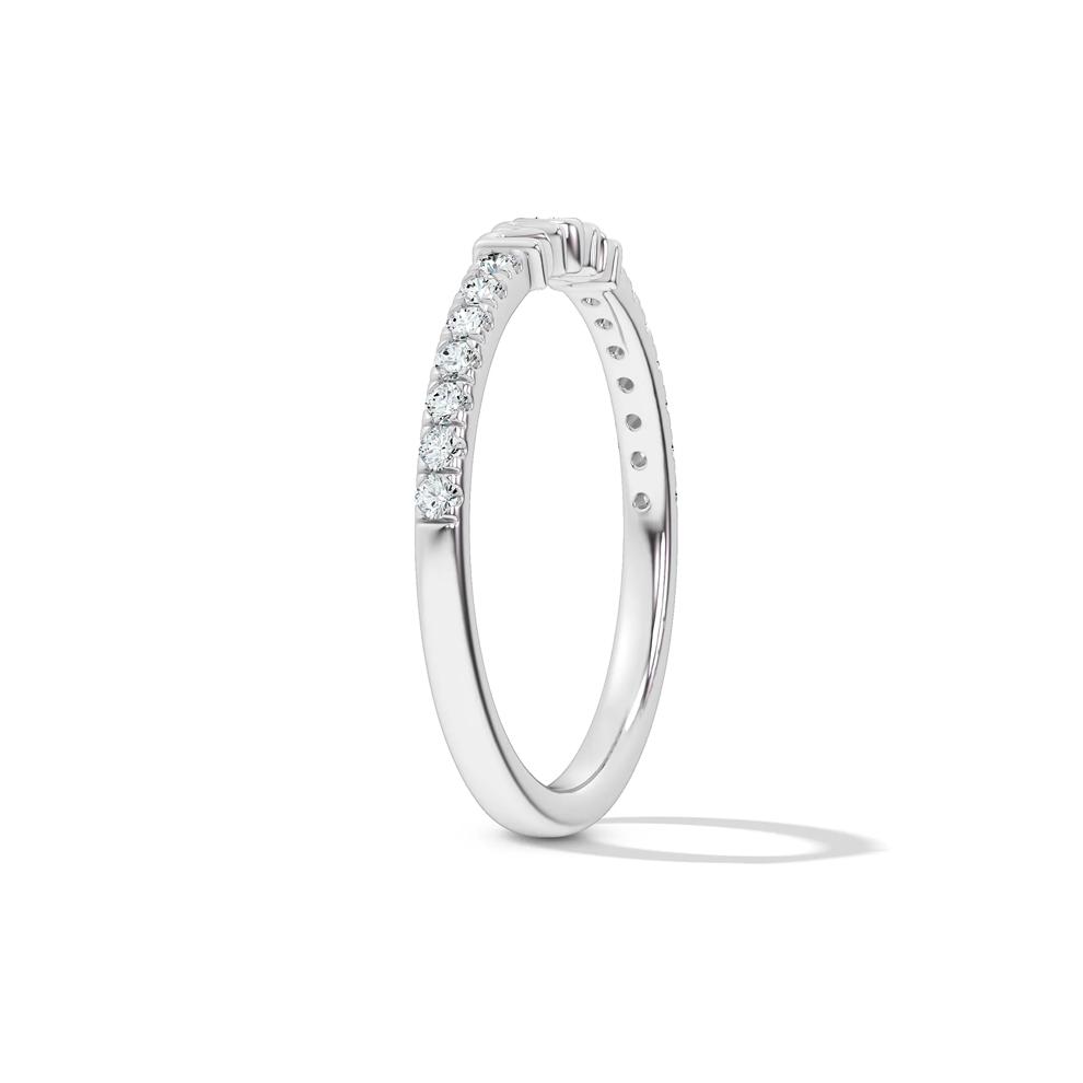 Diamond "Mom" Stack Band in 10K White Gold (1/7 ct. tw.) – Image 3 of 4