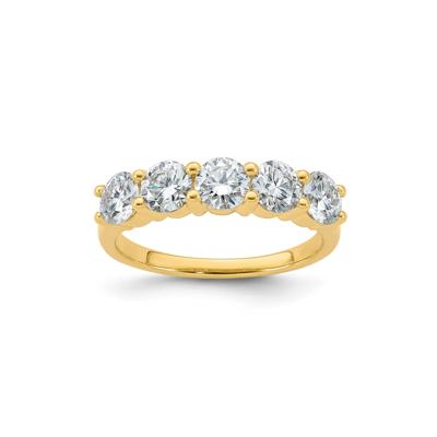 Lab-Created Moissanite Five-Stone Band