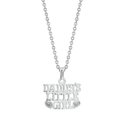 Children's "Daddy's Little Girl" Pendant in Sterling Silver