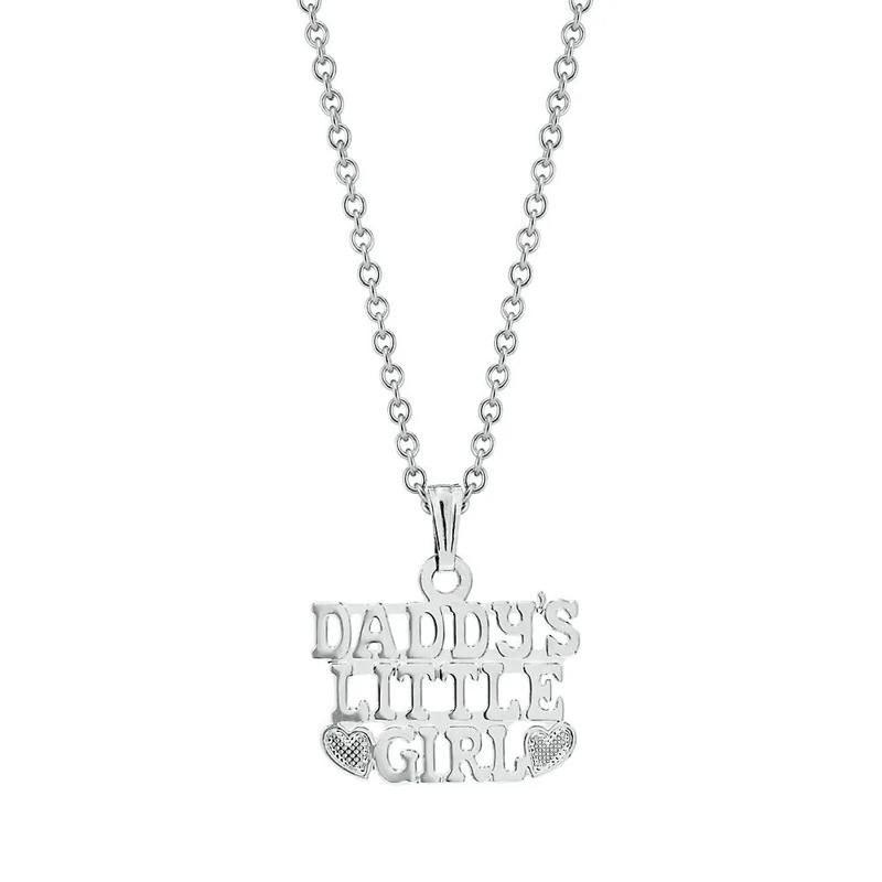 Children&#39;s &quot;Daddy&#39;s Little Girl&quot; Pendant in Sterling Silver – Image 1 of 1